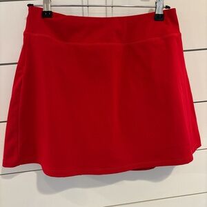 Red Tennis Skirt